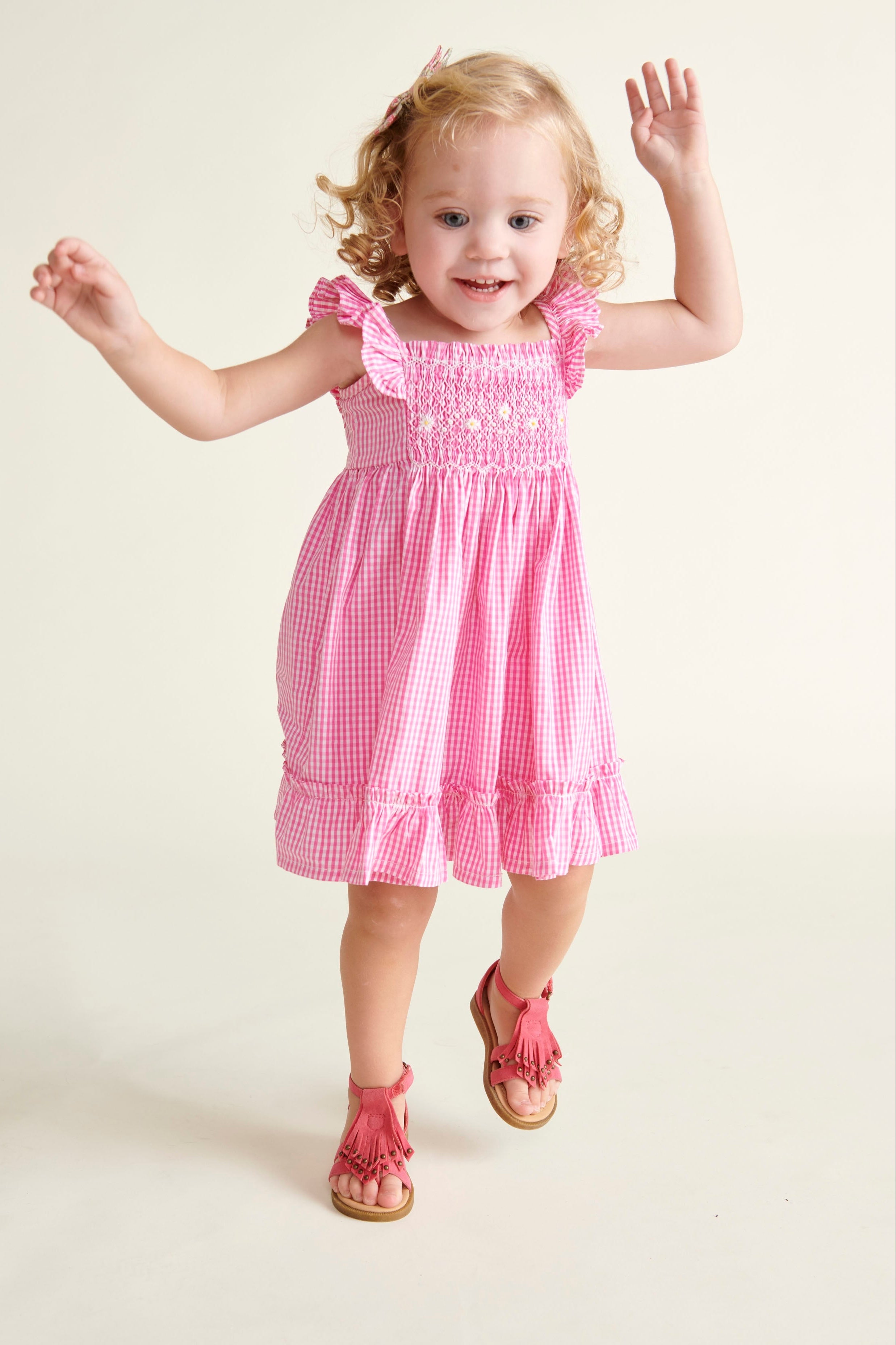 Hand-Smocked Baby Sun Dress - Alba