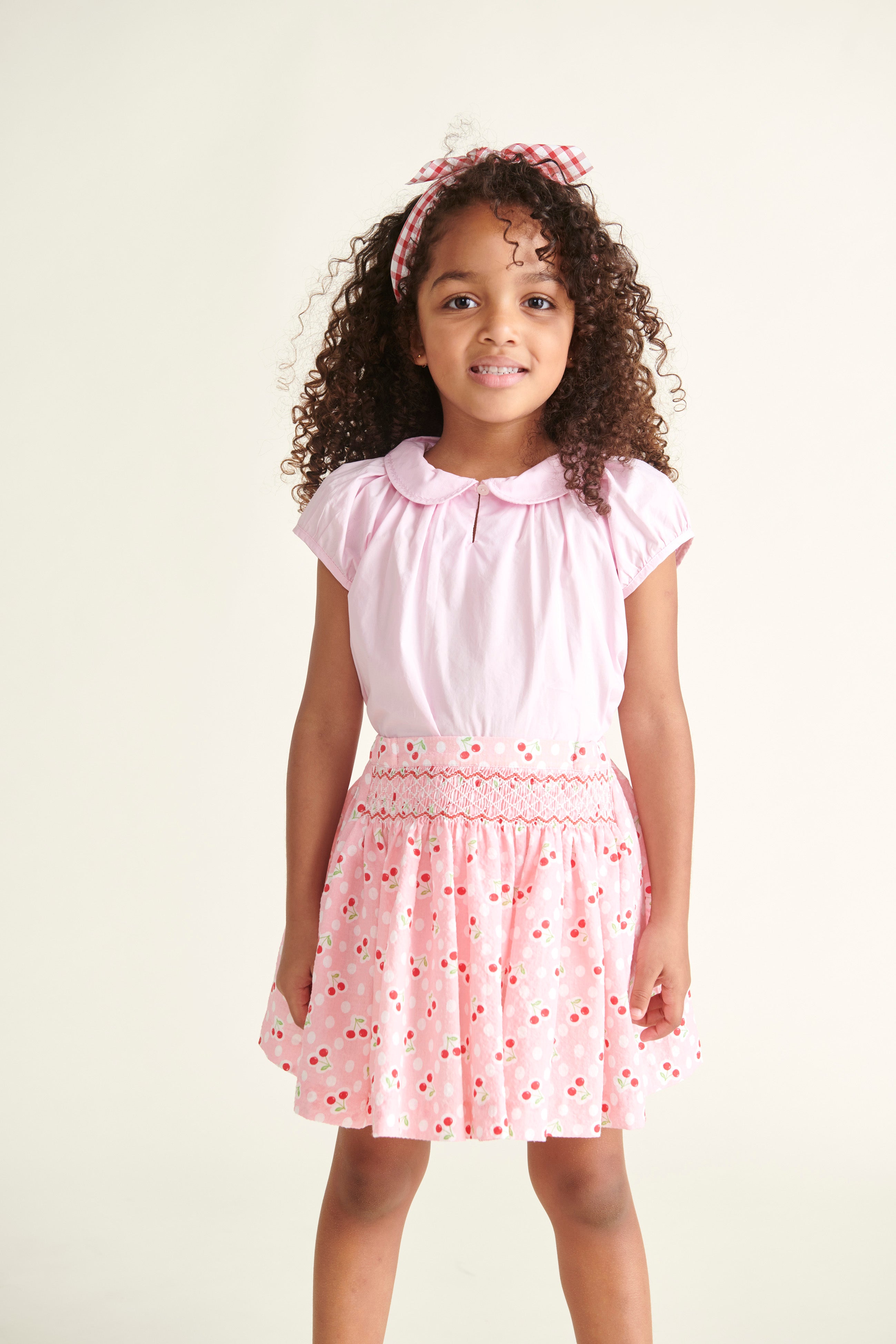 Hand-Smocked Girls Skirt - Annie