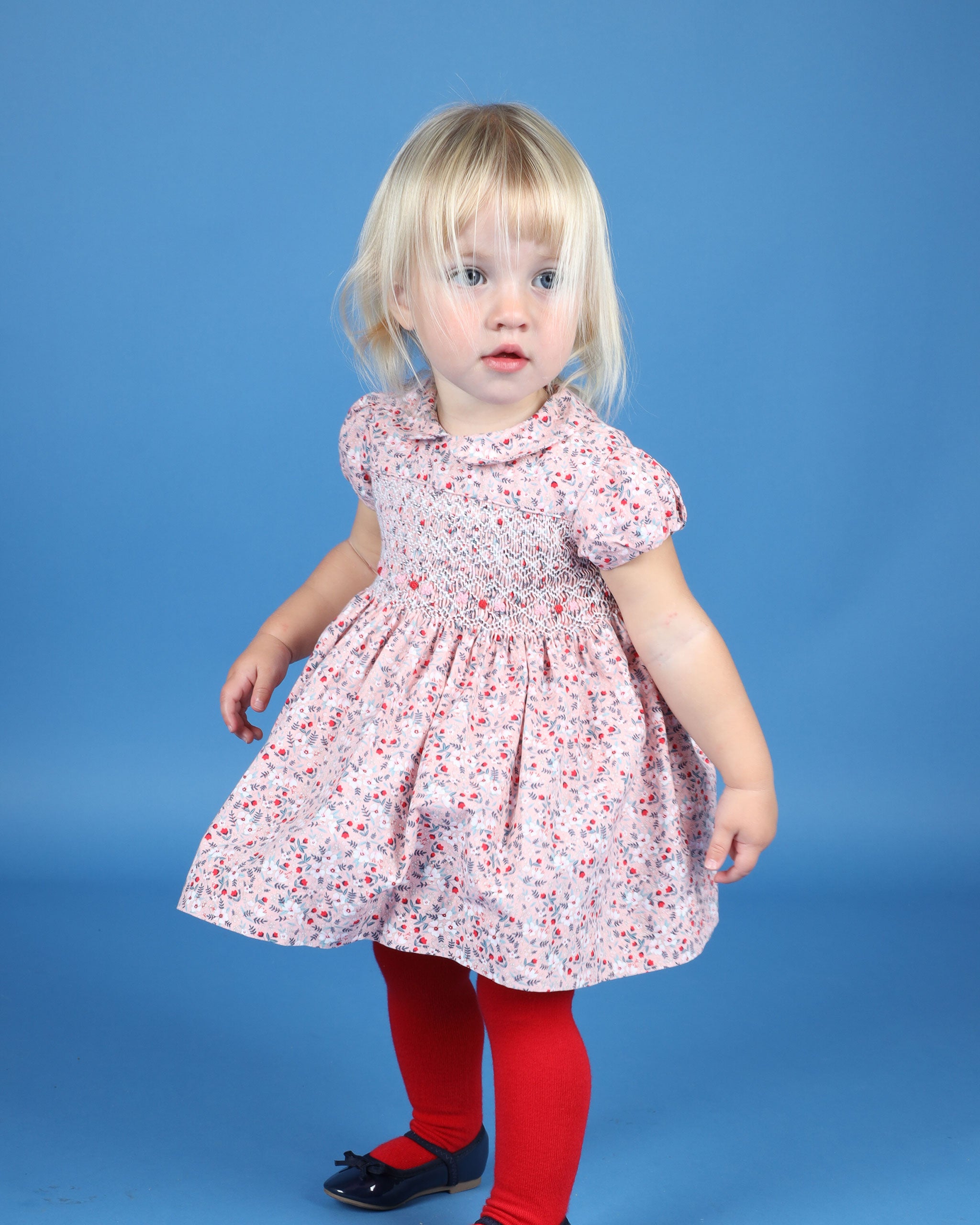 Smocked Baby Dress - Aurora