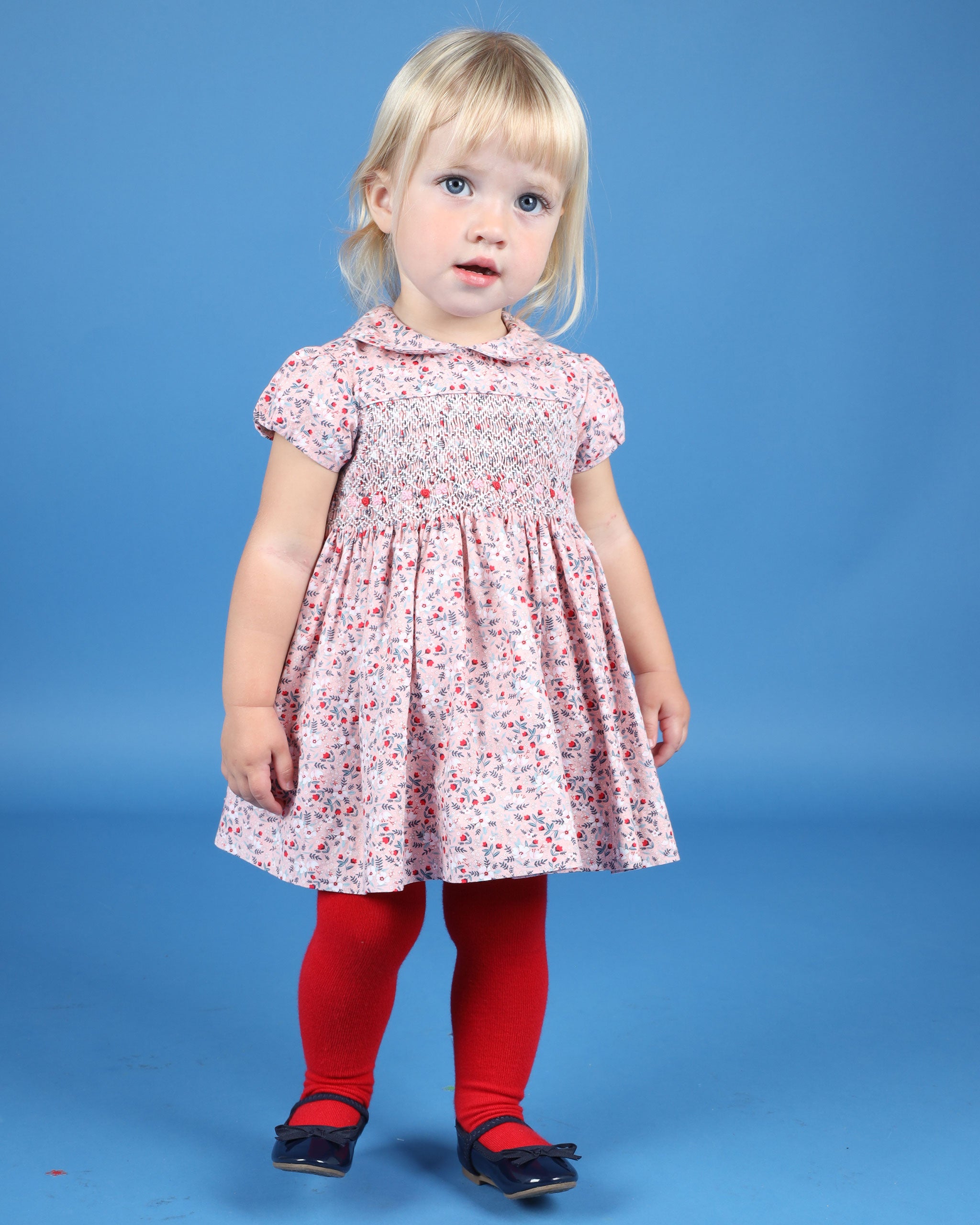 Smocked Baby Dress - Aurora