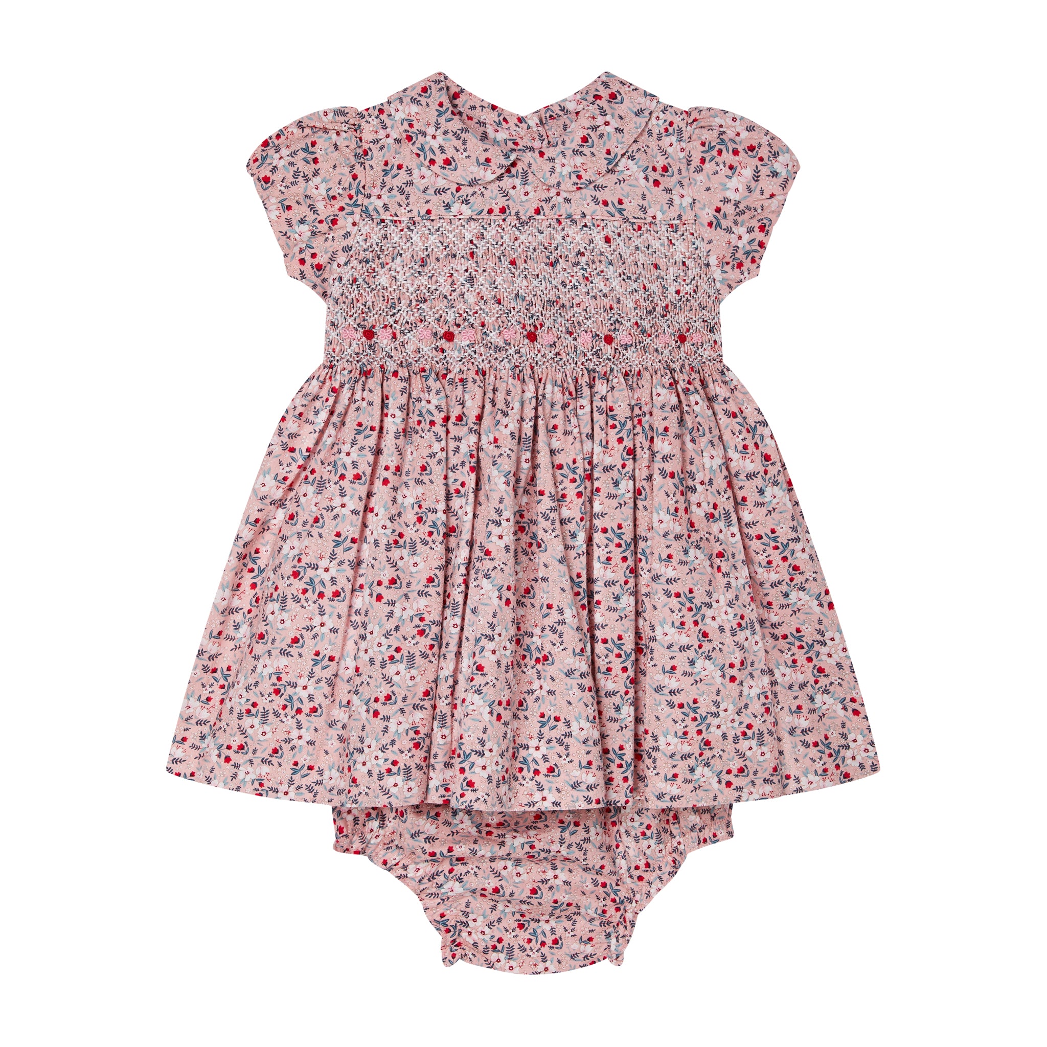 Smocked Baby Dress - Aurora