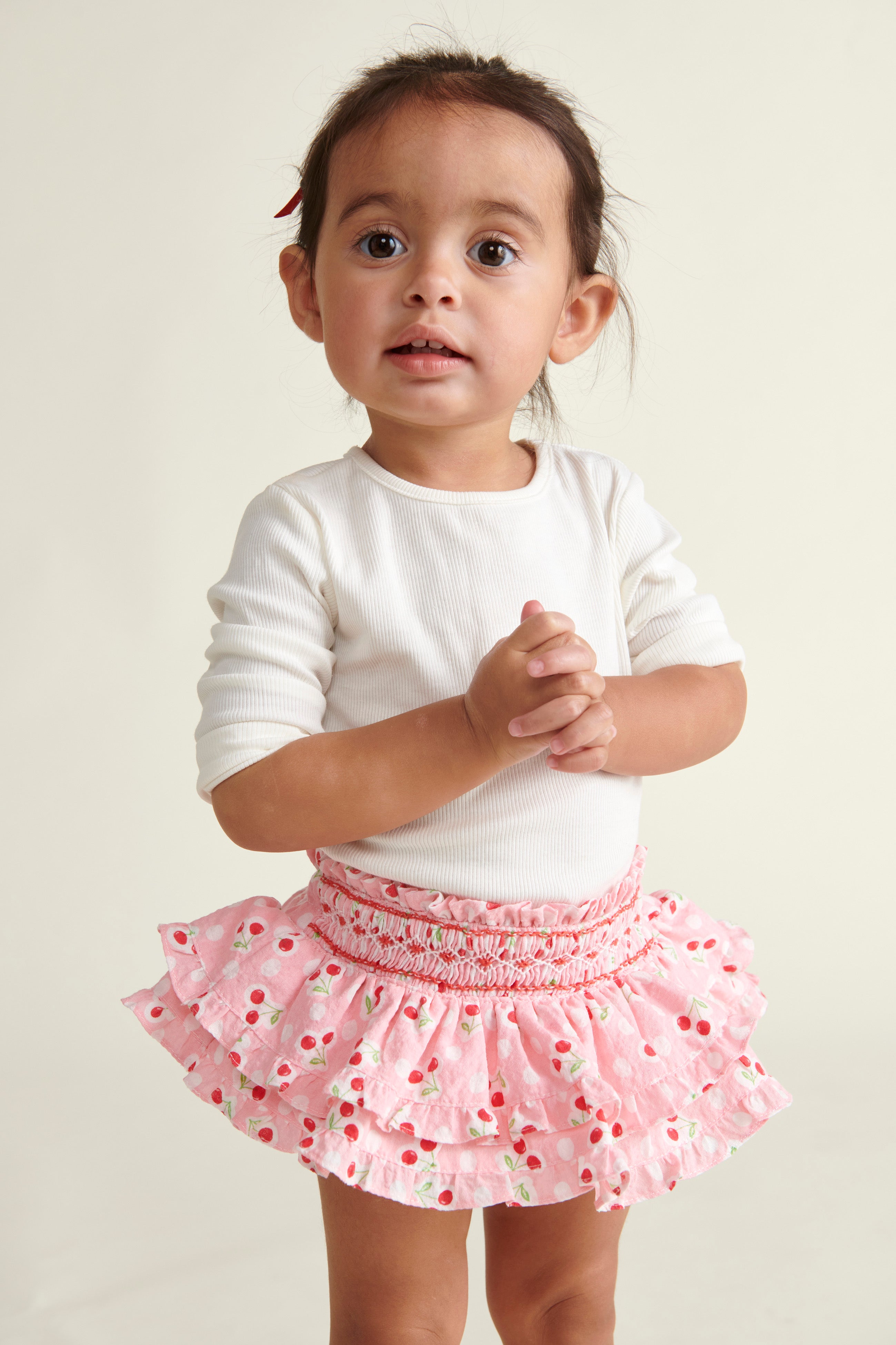 Hand-Smocked Baby Skort -Briar