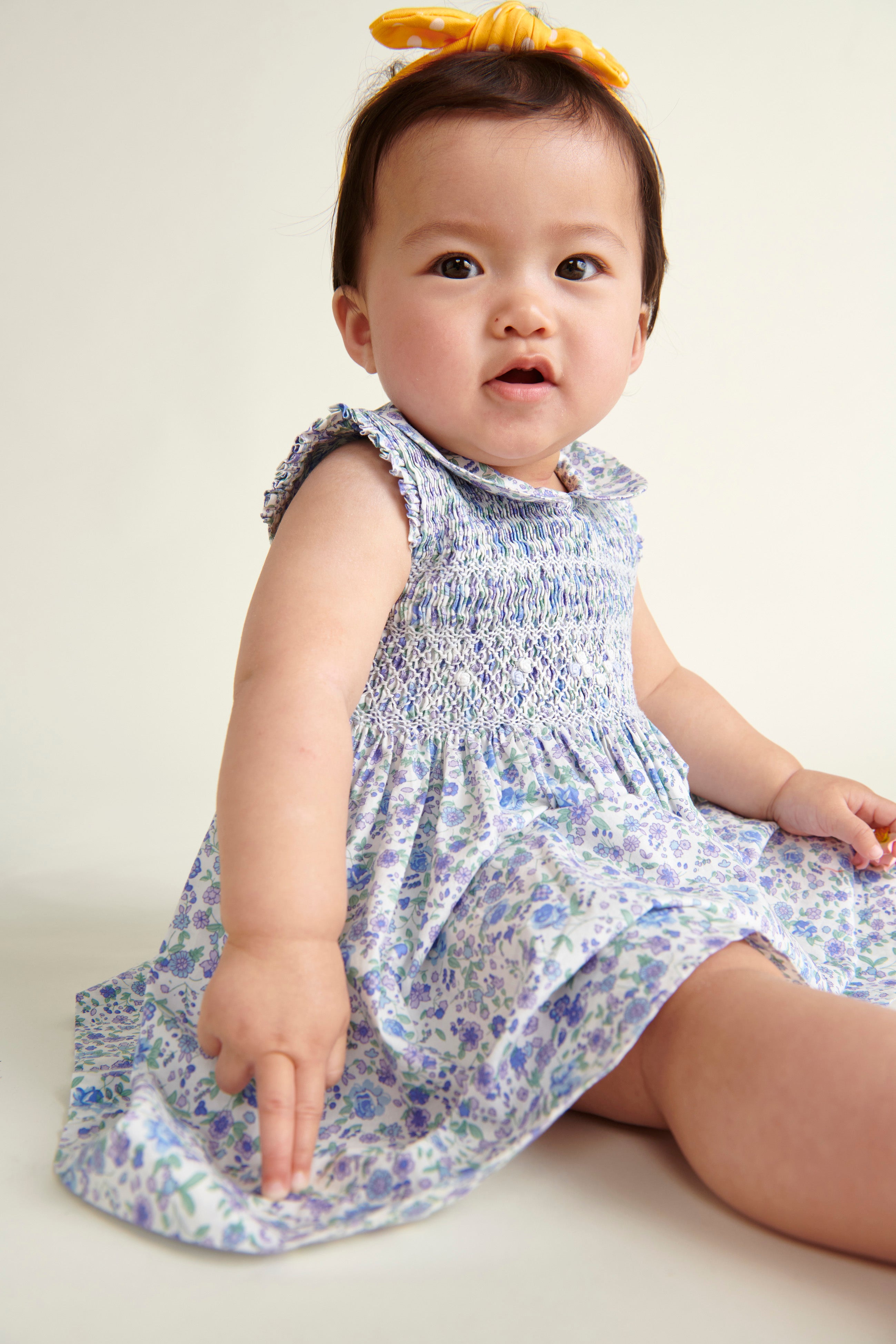 Hand-Smocked Baby Dress - Cadence