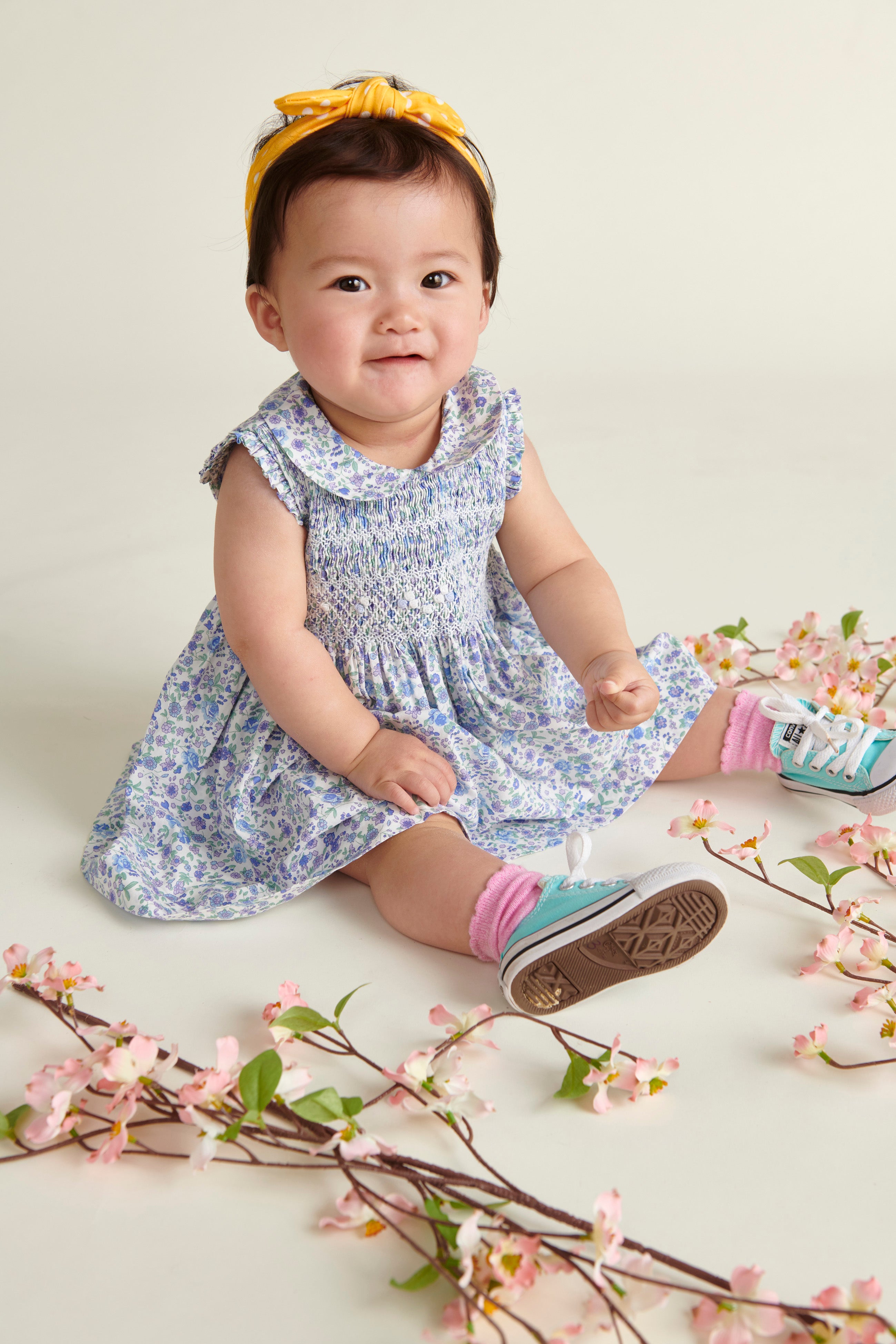 Hand-Smocked Baby Dress - Cadence