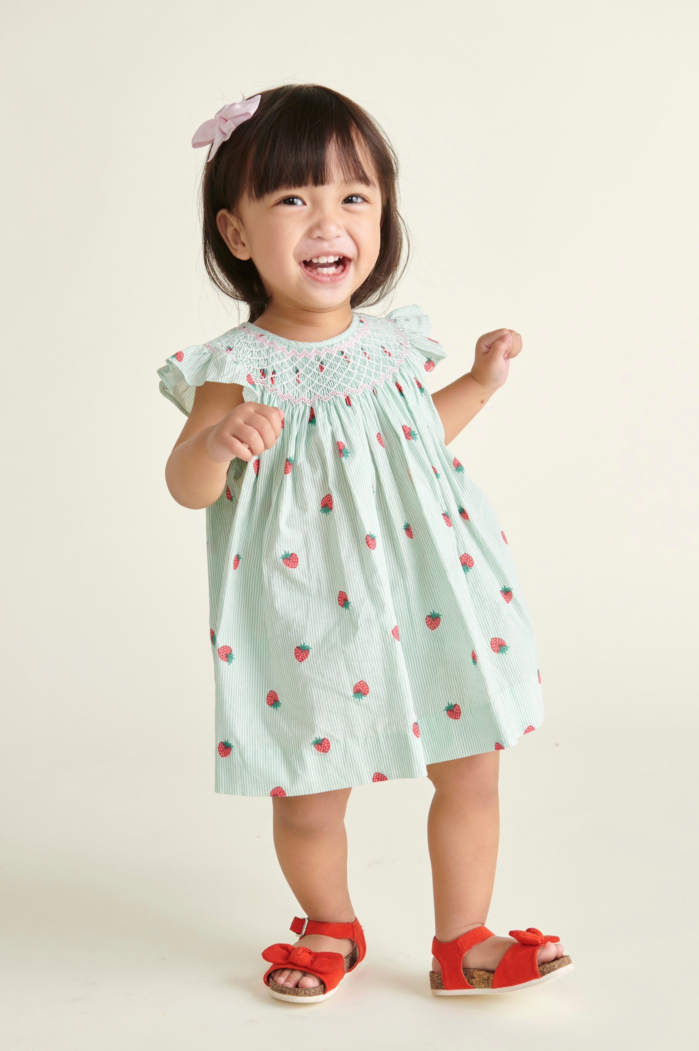 Strawberry Print Baby Dress - Fiesta