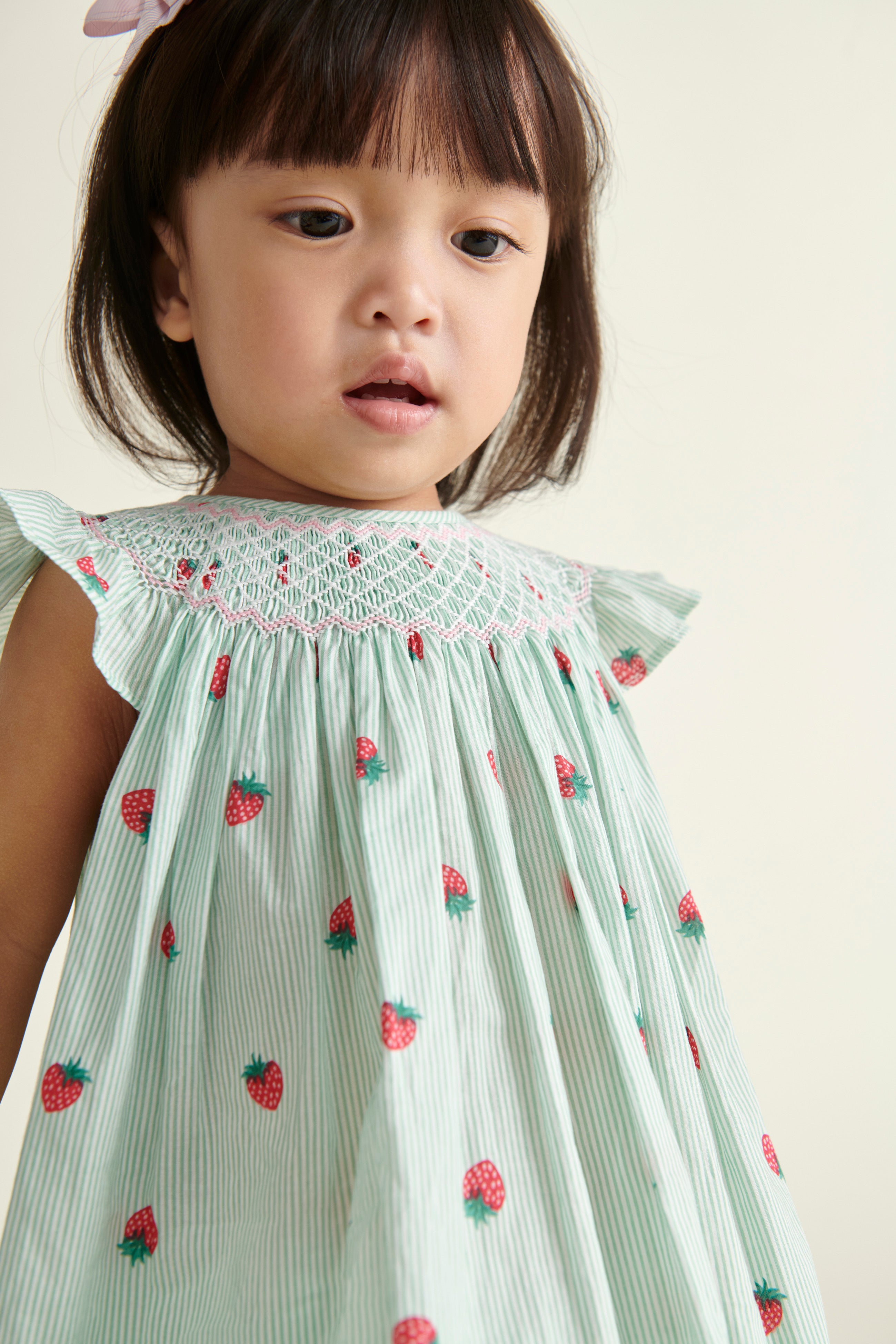 Strawberry Print Baby Dress - Fiesta