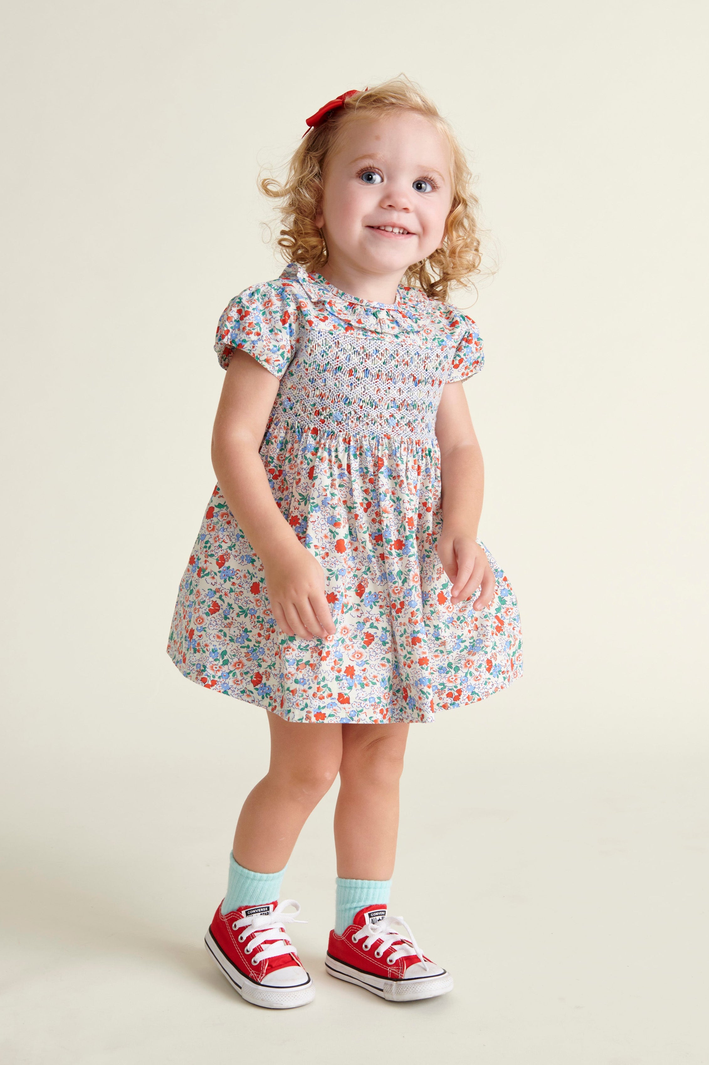 Hand-Smocked Baby Dress - Freesia