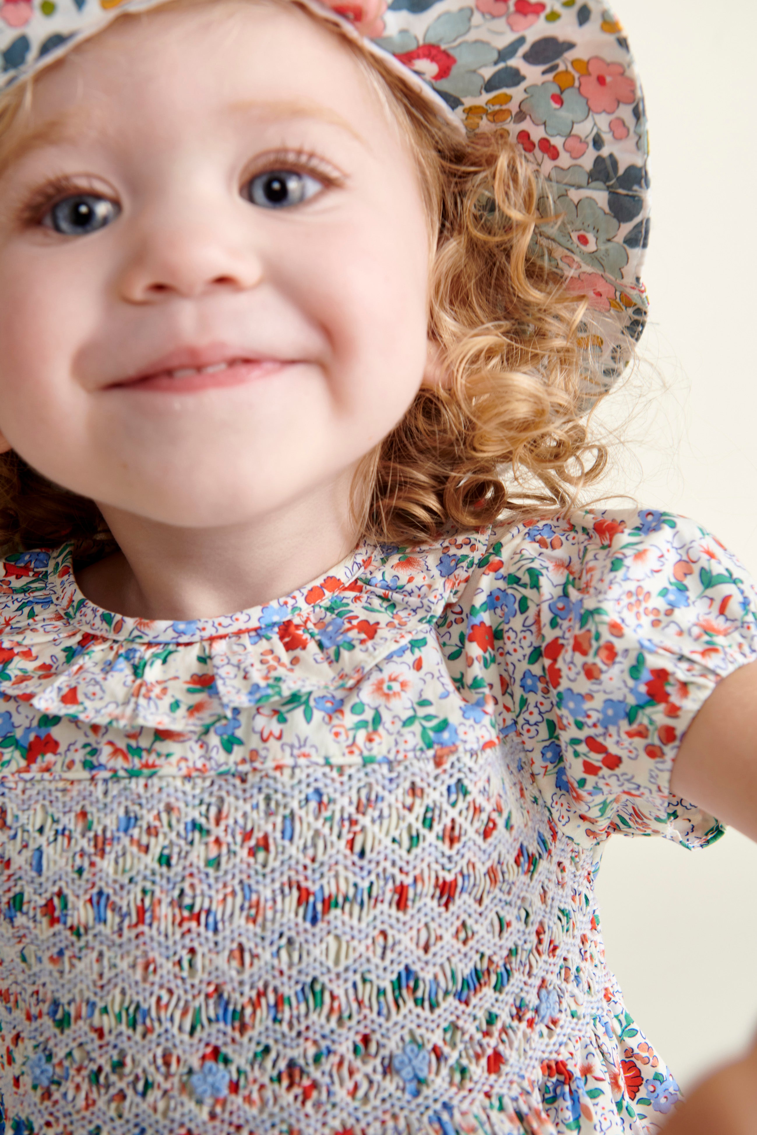 Hand-Smocked Baby Dress - Freesia