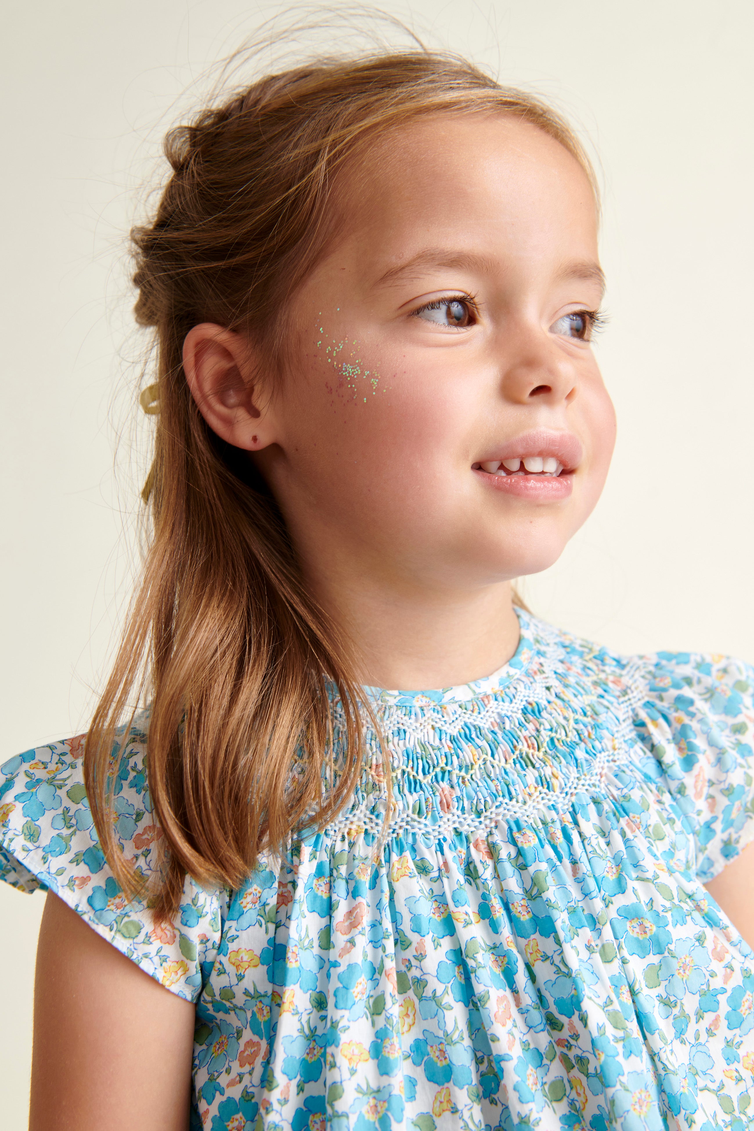 Made With Liberty Fabric: Smocked Girls Blouse - Soleil