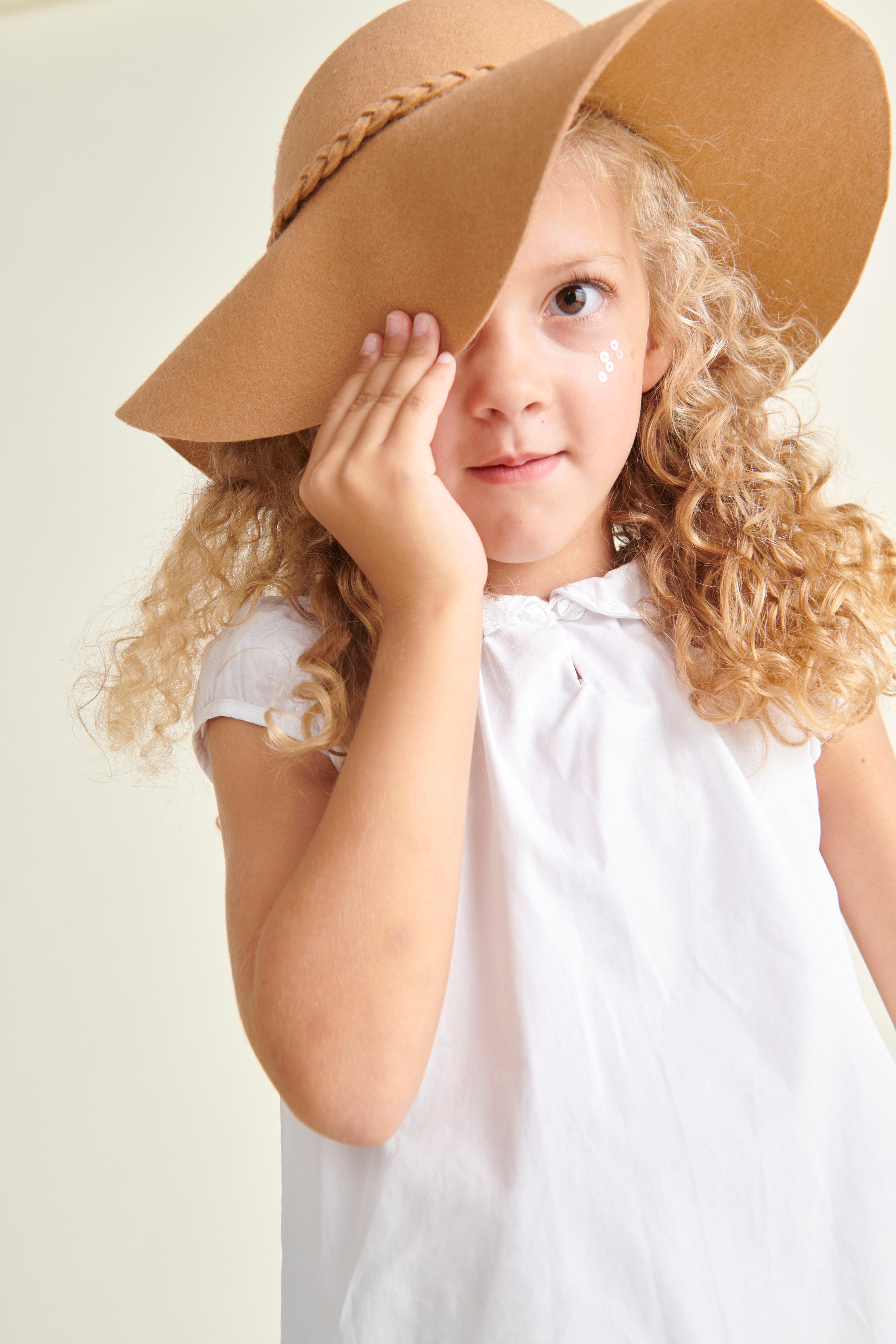 girl in white blouse
