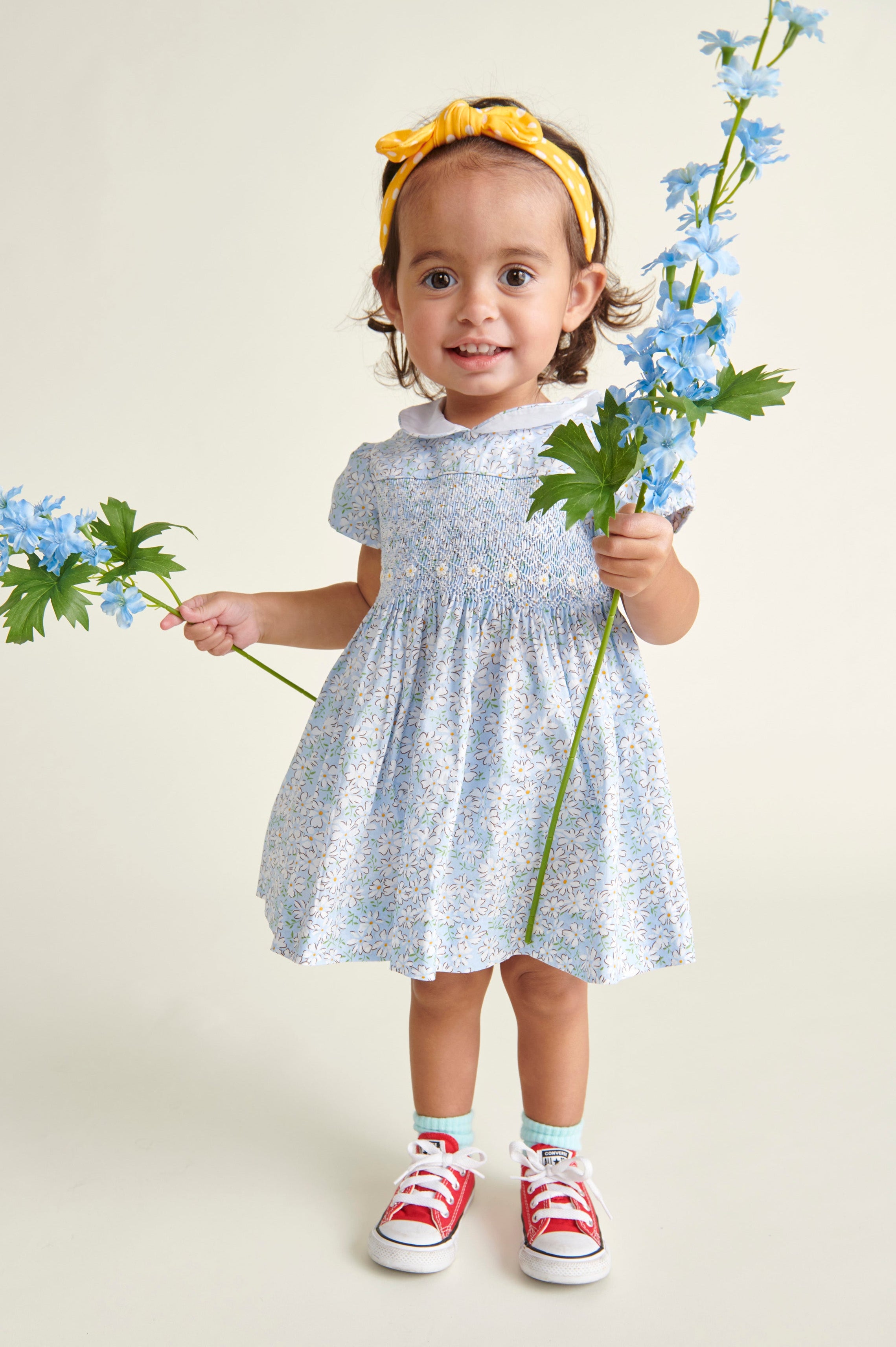 baby in smocked dress