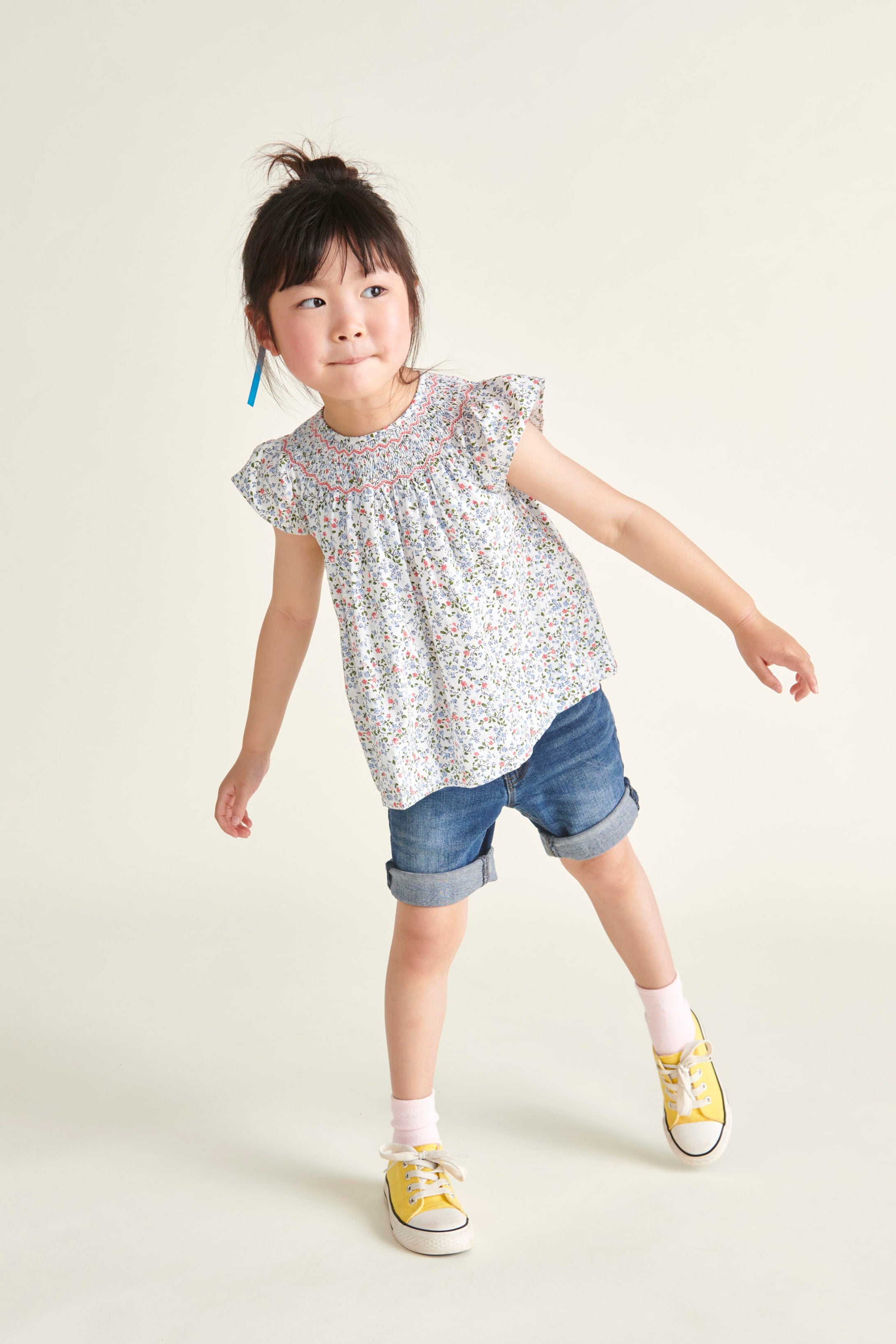 Hand-Smocked Girls Blouse - Joanie