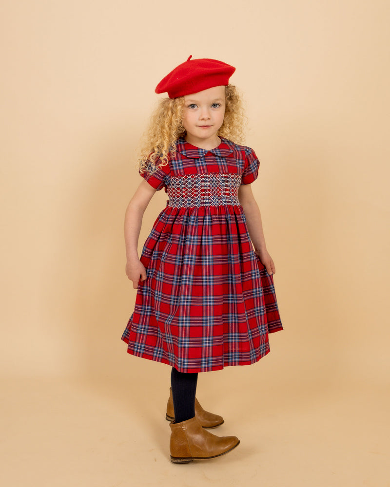 Little girl 2024 plaid dress