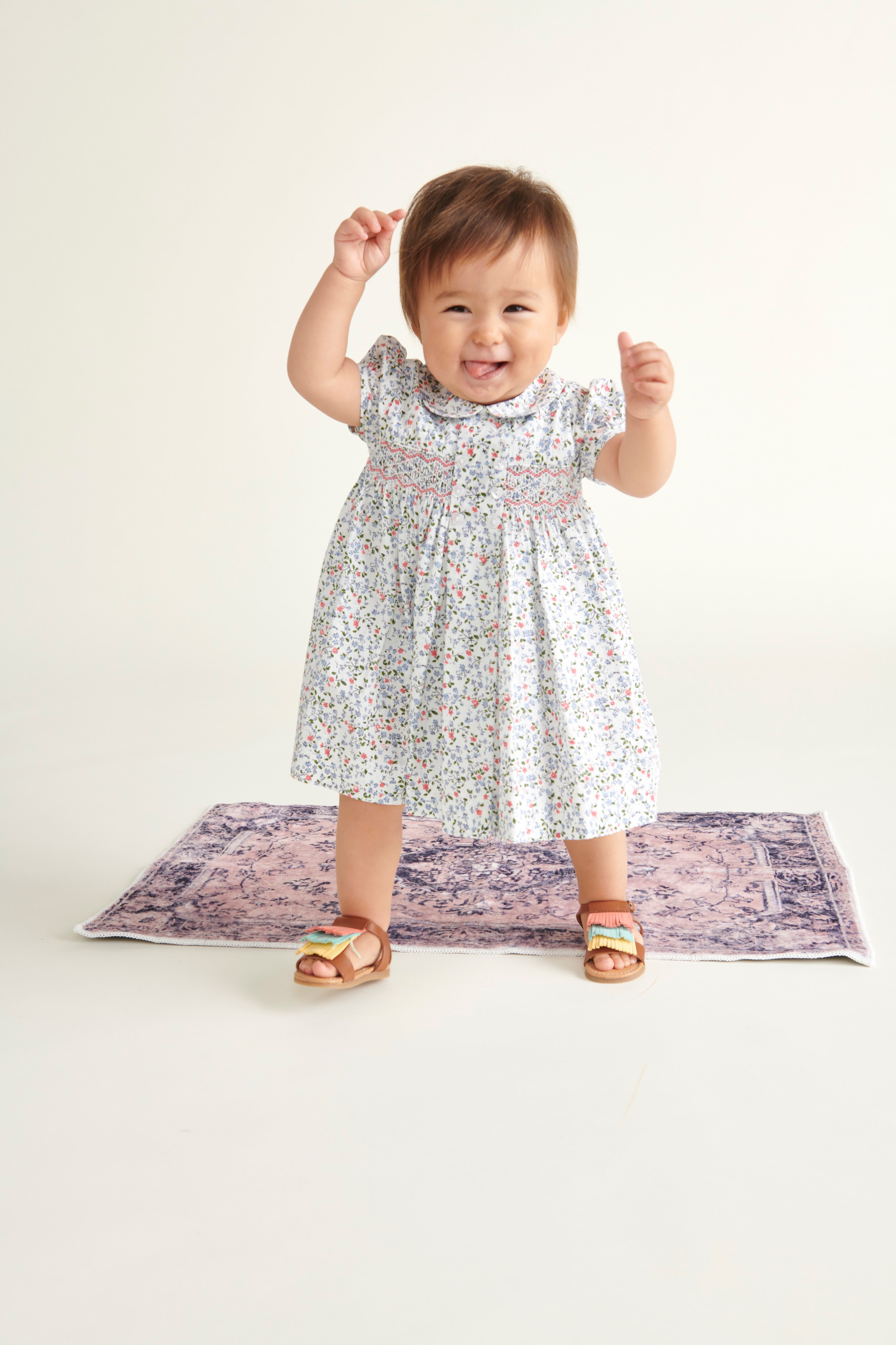 Hand-Smocked Baby Dress - Susie