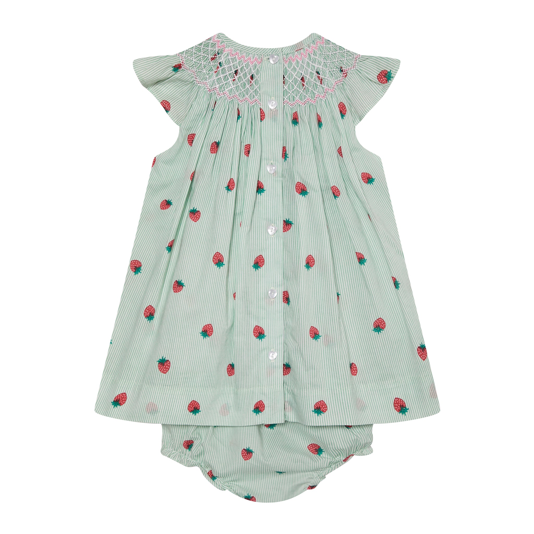 Strawberry Print Baby Dress - Fiesta