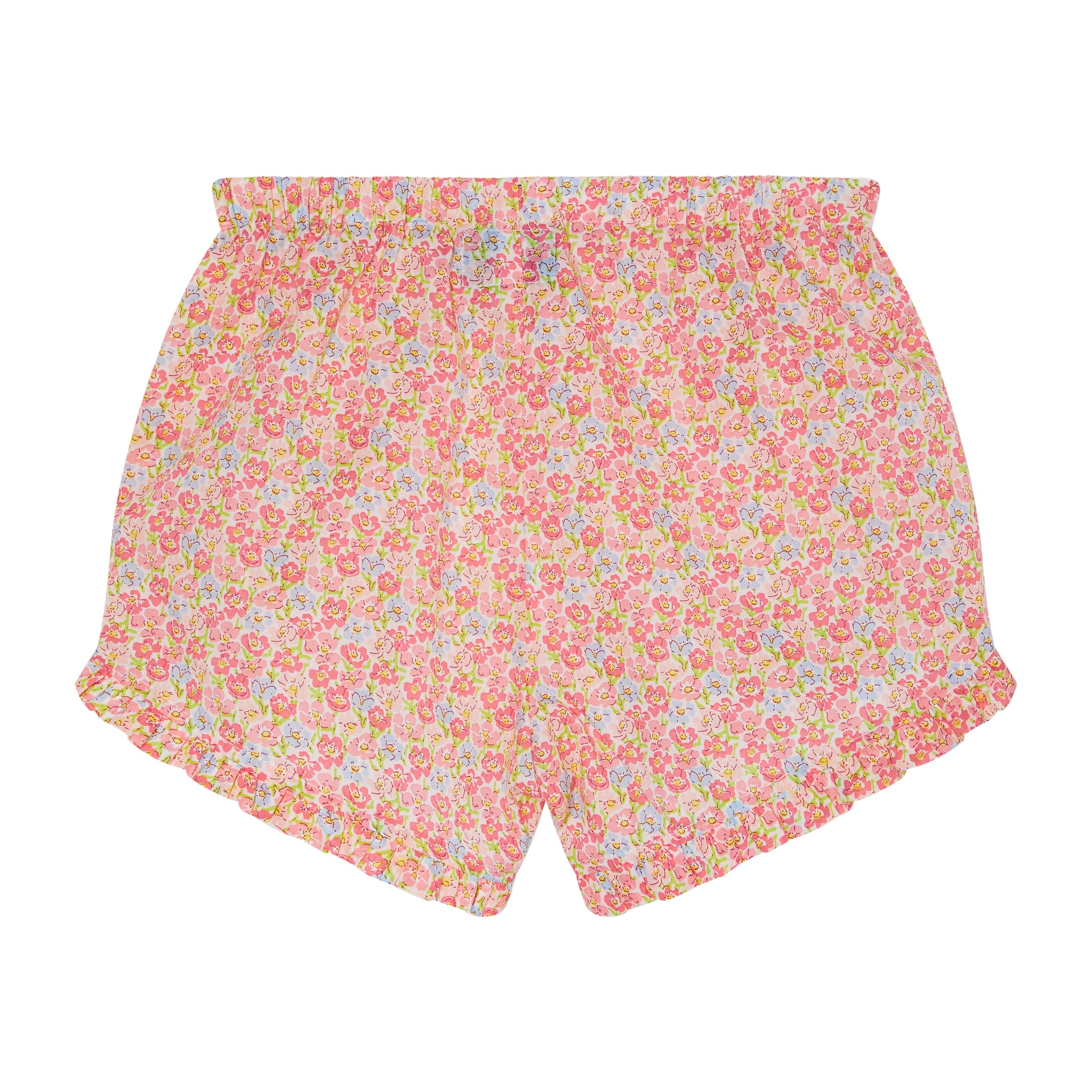 floral summer shorts for girls, front