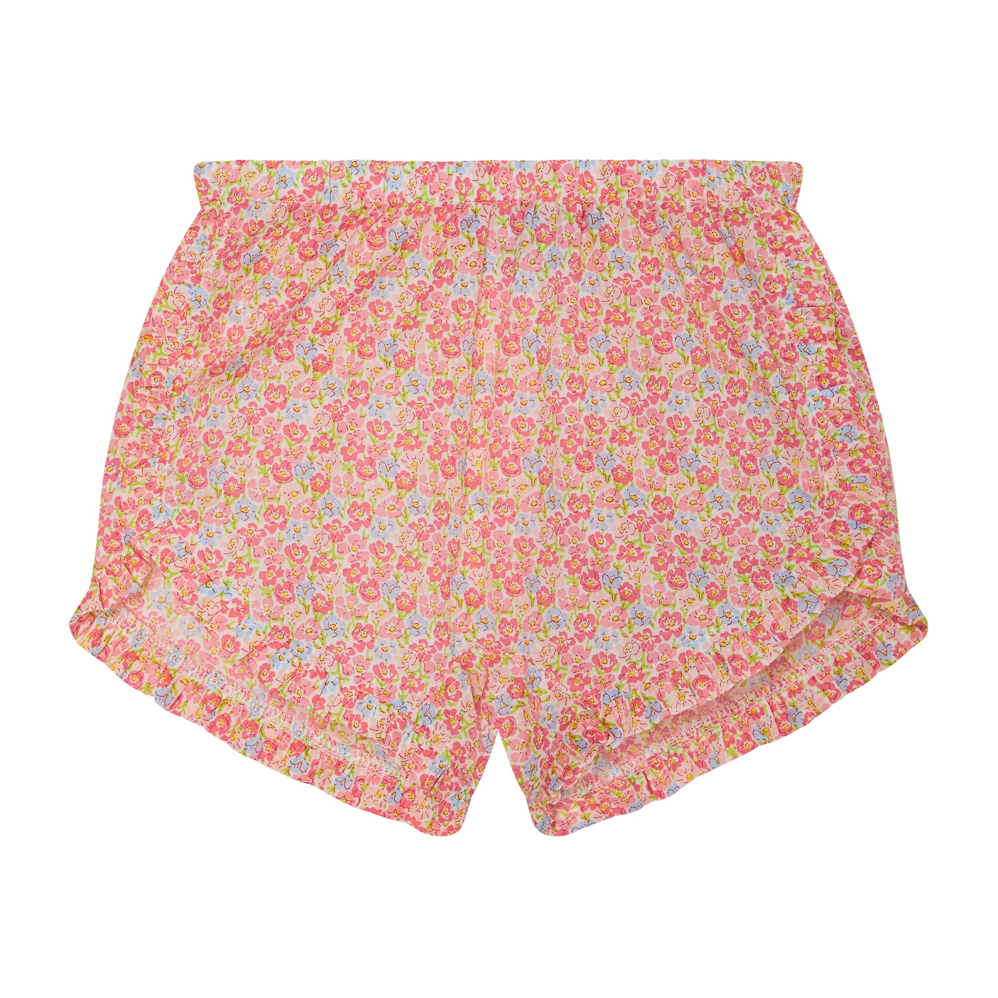 floral summer shorts for girls, front