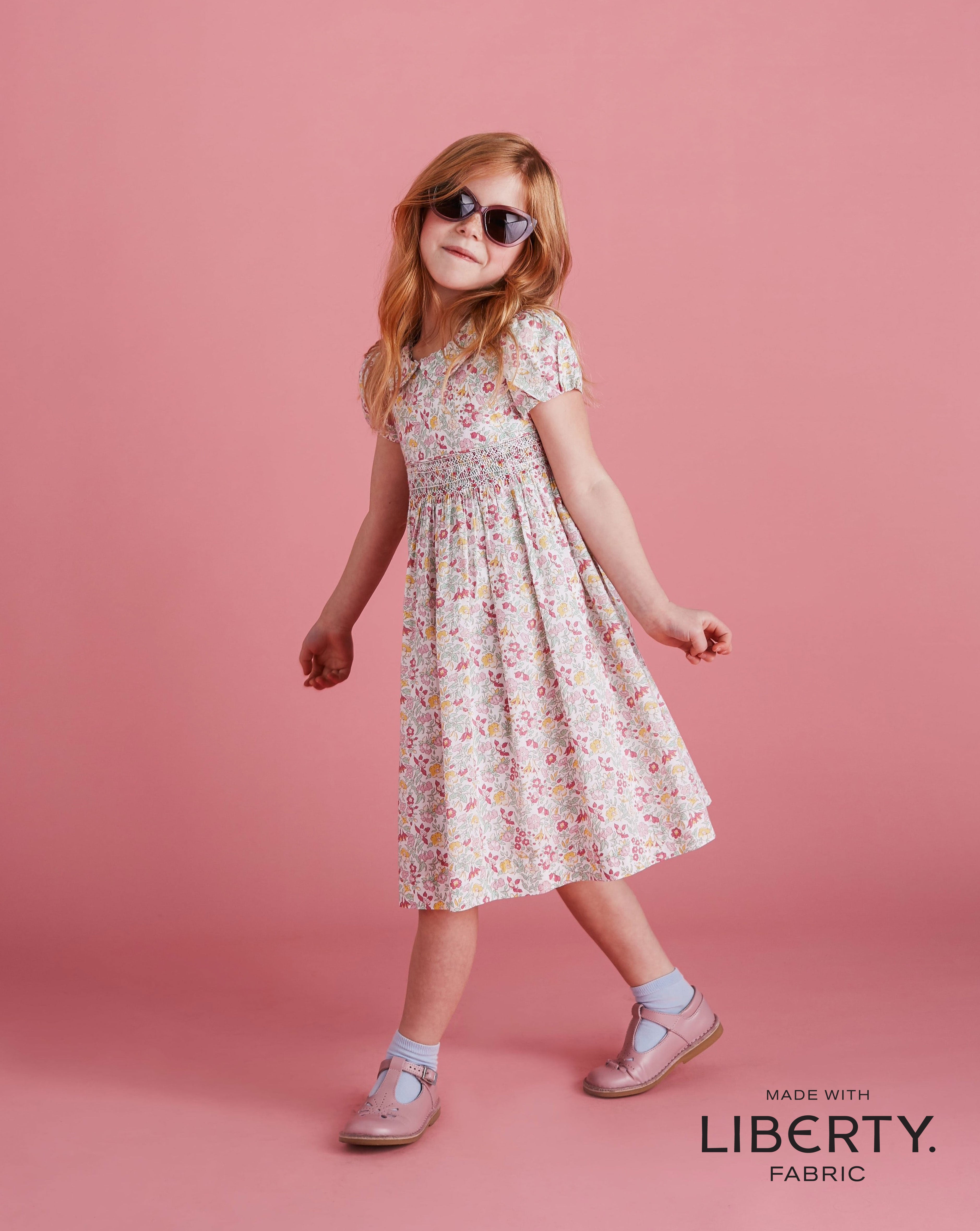 Made With Liberty fabric Girls Dress Jamie 1 2y